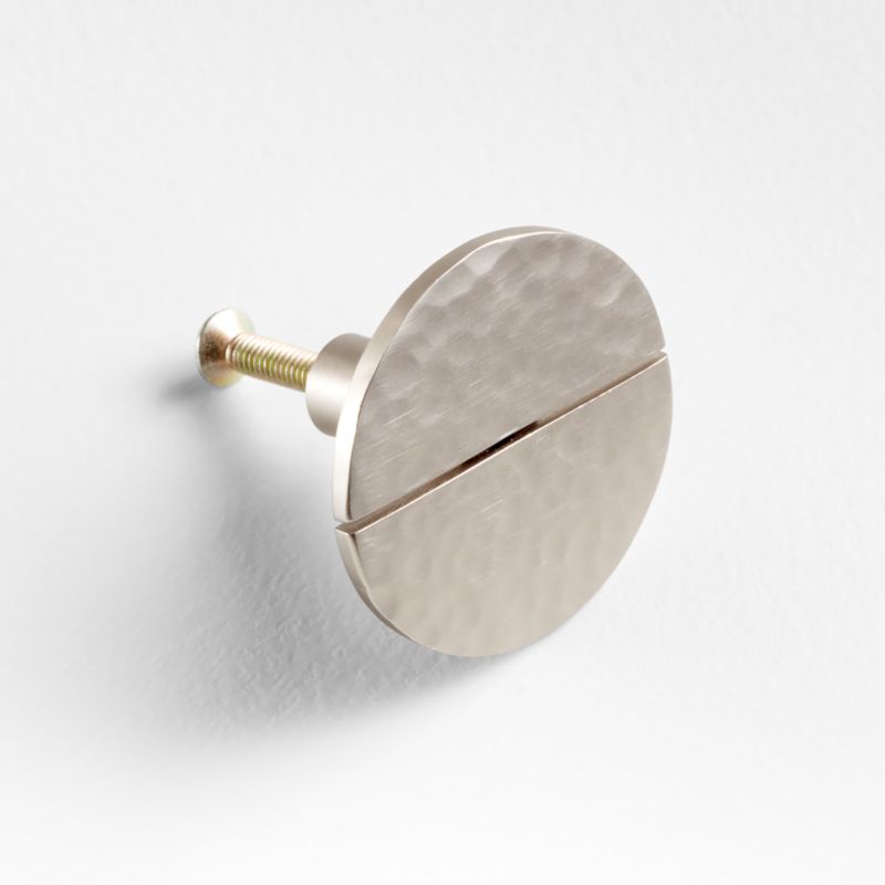 Hammered Brushed Nickel Knob