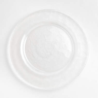 Hammered Glass Charger Plate