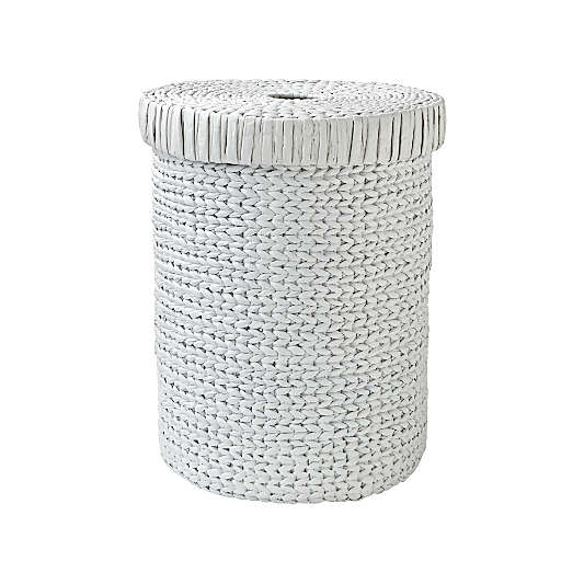 White Wicker Hamper