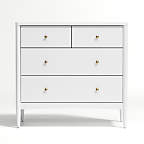 Hampshire White Wood 4-Drawer Kids Dresser + Reviews | Crate & Kids