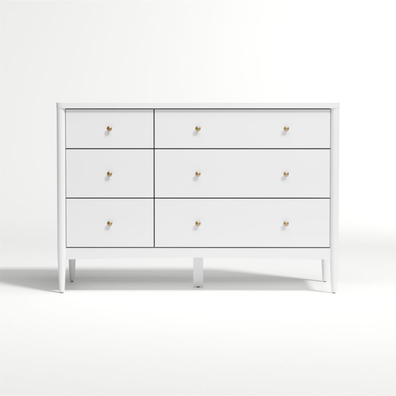 Hampshire White Wood 6-Drawer Kids Dresser - image 8 of 13