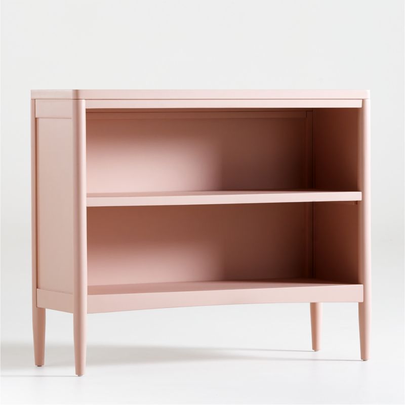 Hampshire Small Blush Wood 2-Shelf Bookcase