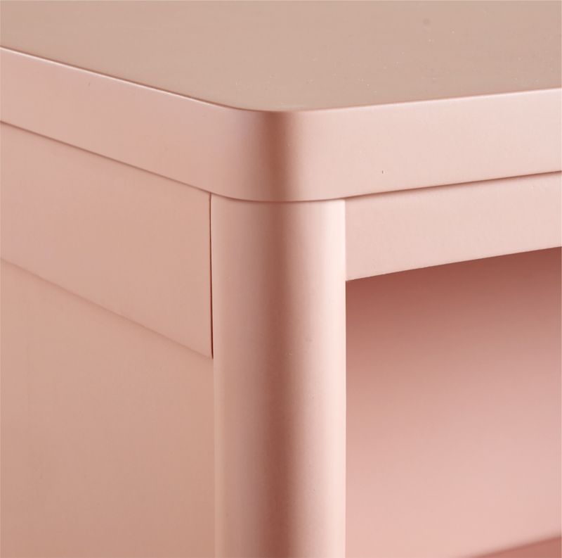 Hampshire Small Blush Wood 2-Shelf Bookcase