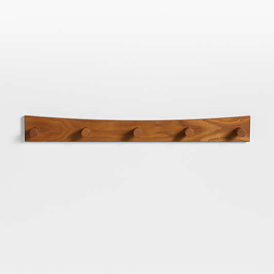 Hampshire Natural Brown Wood Kids Wall Hooks