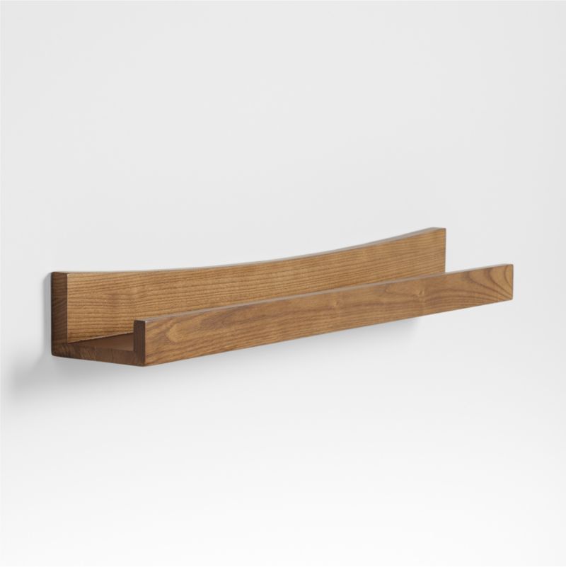 Hampshire Natural Brown Wood Kids Book Ledge Shelf - image 6 of 8