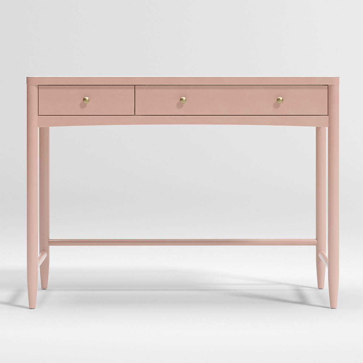 Hampshire Blush Wood Kids 2-Drawer Desk | Crate & Kids