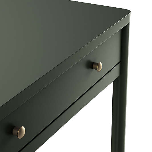 Hampshire 42" Olive Green Wood 2-Drawer Kids Desk