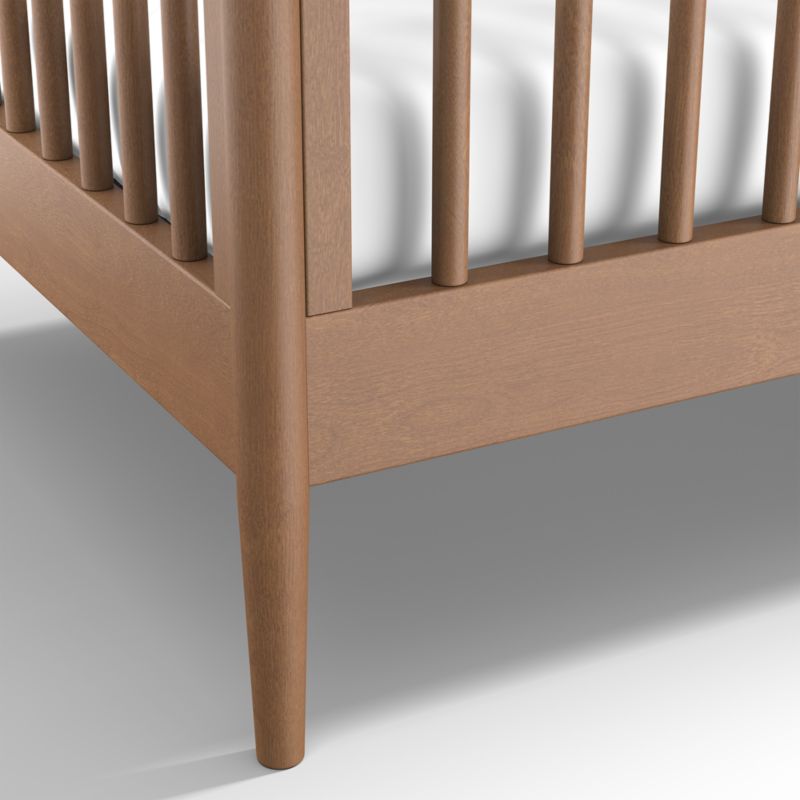 Hampshire Natural Brown Wood Convertible Baby Crib - image 9 of 11