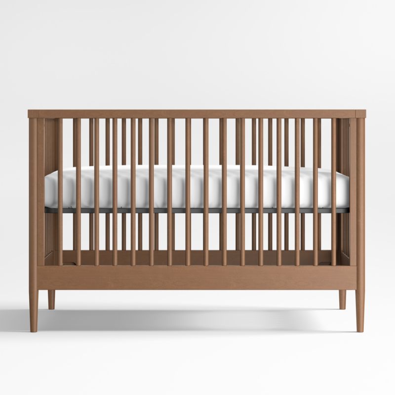 Hampshire Natural Brown Wood Convertible Baby Crib - image 6 of 11