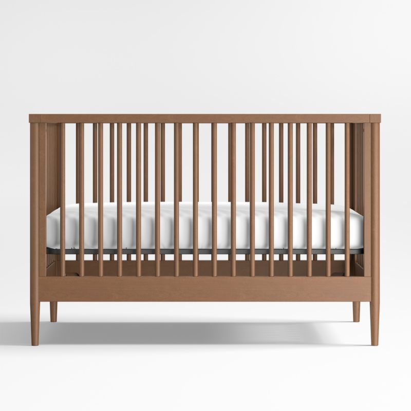 Hampshire Natural Brown Wood Convertible Baby Crib - image 7 of 11