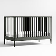 Hampshire Olive Green Wood Kids Twin Bunk Bed