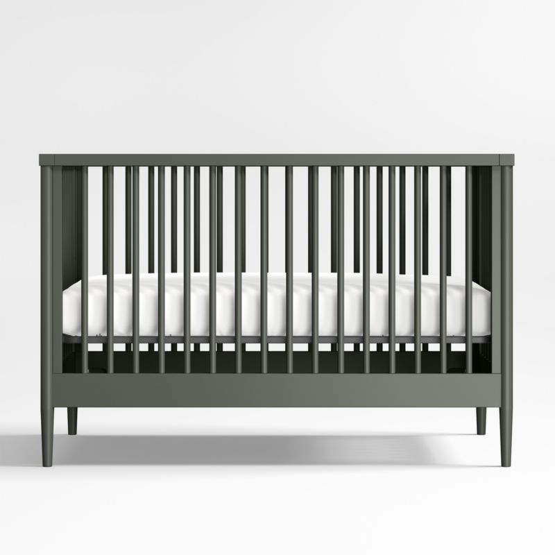 Hampshire Olive Green Wood Convertible Baby Crib - image 5 of 8