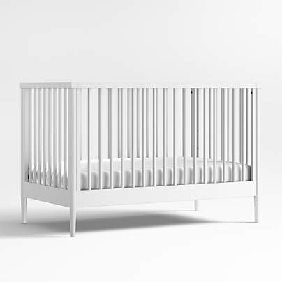 Hampshire White Wood Convertible Crib