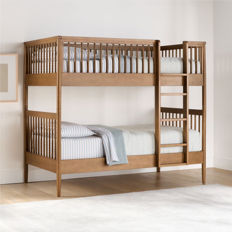 Hampshire Natural Brown Wood Kids Twin Bunk Bed - image 3 of 7
