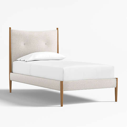 Hampshire Natural Upholstered Kids Full Bed