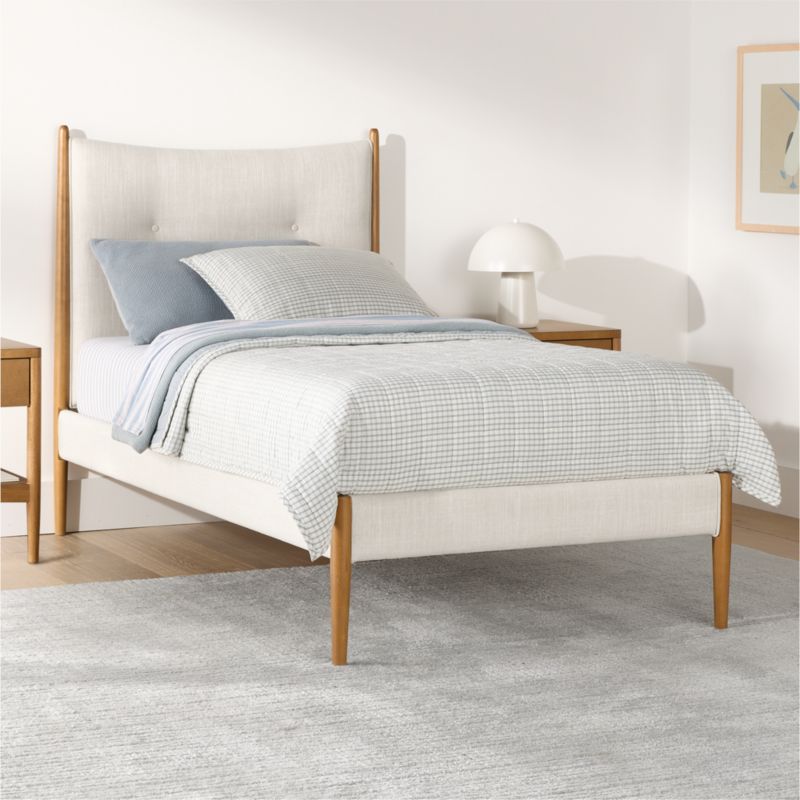 Hampshire Natural Upholstered Kids Twin Bed - image 3 of 11