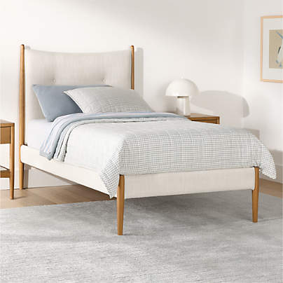 Hampshire Natural Upholstered Kids Twin Bed
