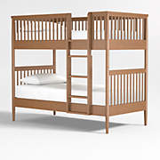 Hampshire Olive Green Wood Kids Twin Bunk Bed