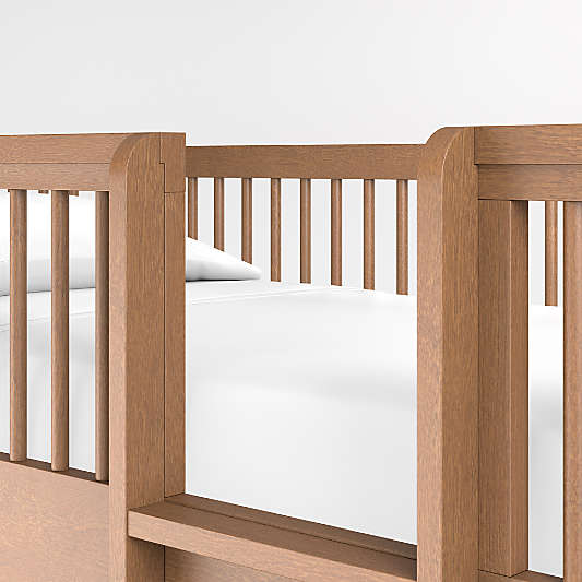 Hampshire Natural Brown Wood Kids Twin Bunk Bed