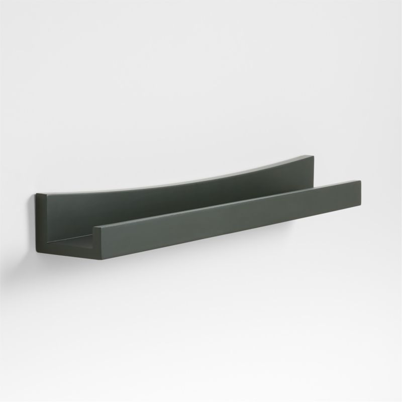 Hampshire Olive Green Wood Kids Book Ledge Shelf - image 5 of 10