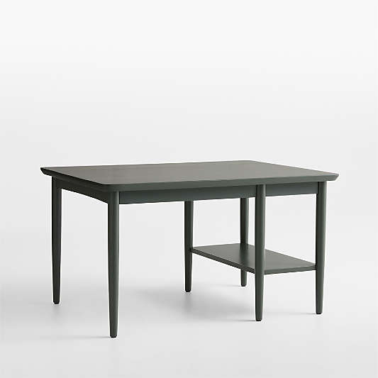 Hampshire Olive Green Wood Kids Play Table with Storage