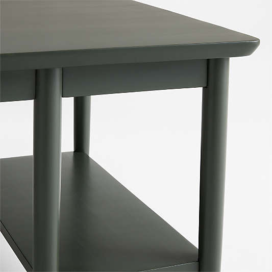 Hampshire Olive Green Wood Kids Play Table with Storage