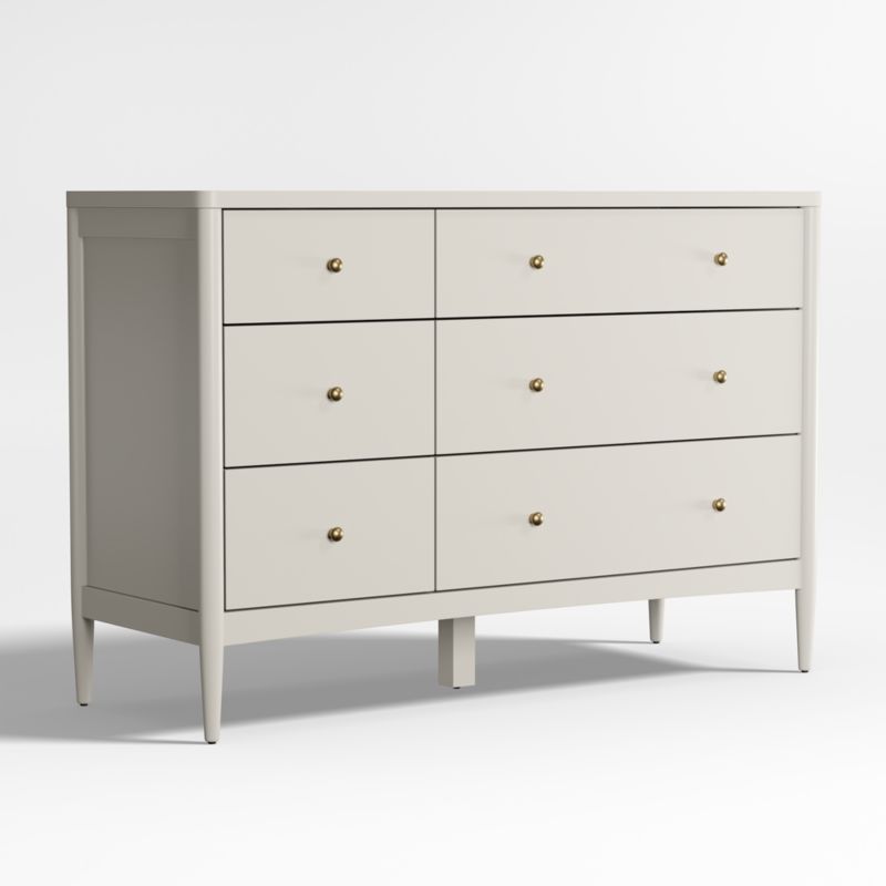 Hampshire Cozy Grey Wood 6-Drawer Kids Dresser - image 4 of 8