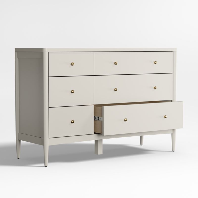 Hampshire Cozy Grey Wood 6-Drawer Kids Dresser - image 5 of 8