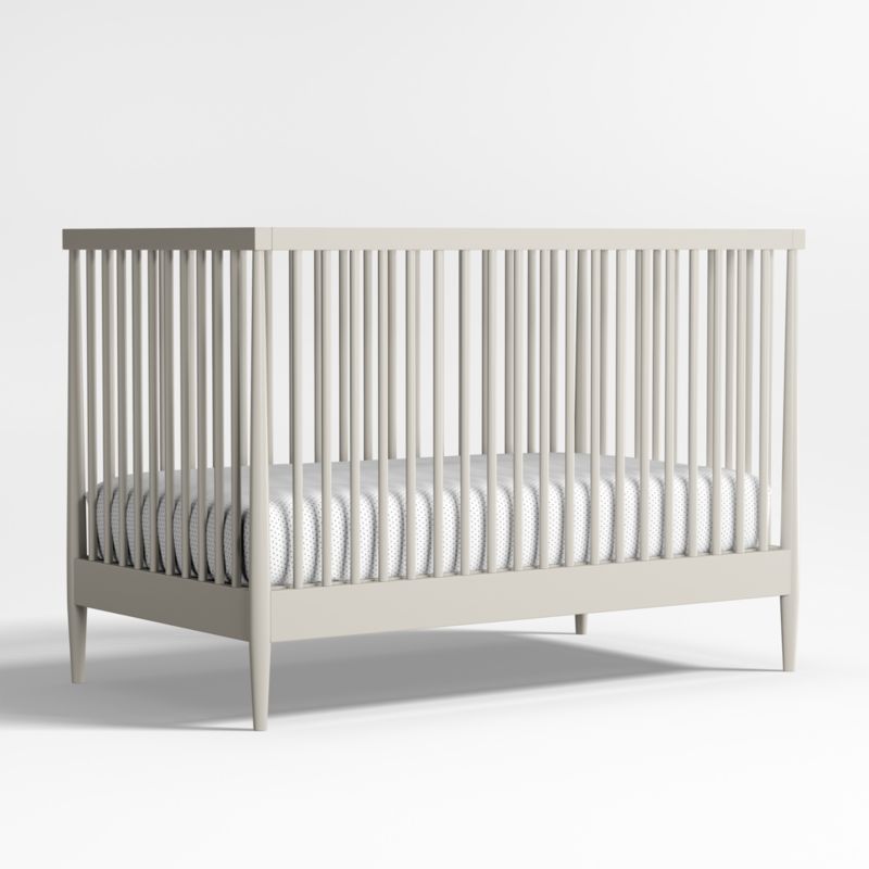 Hampshire Cozy Grey Wood Convertible Baby Crib