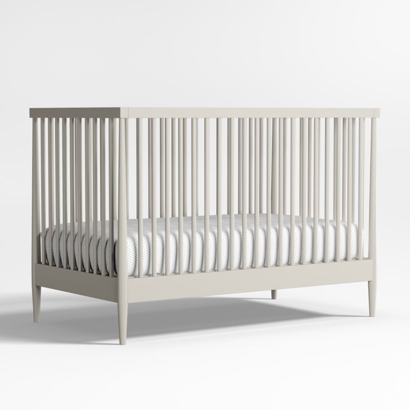 Gray wood crib on sale