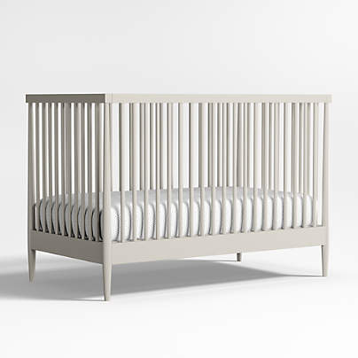 Hampshire Cozy Grey Wood Convertible Baby Crib