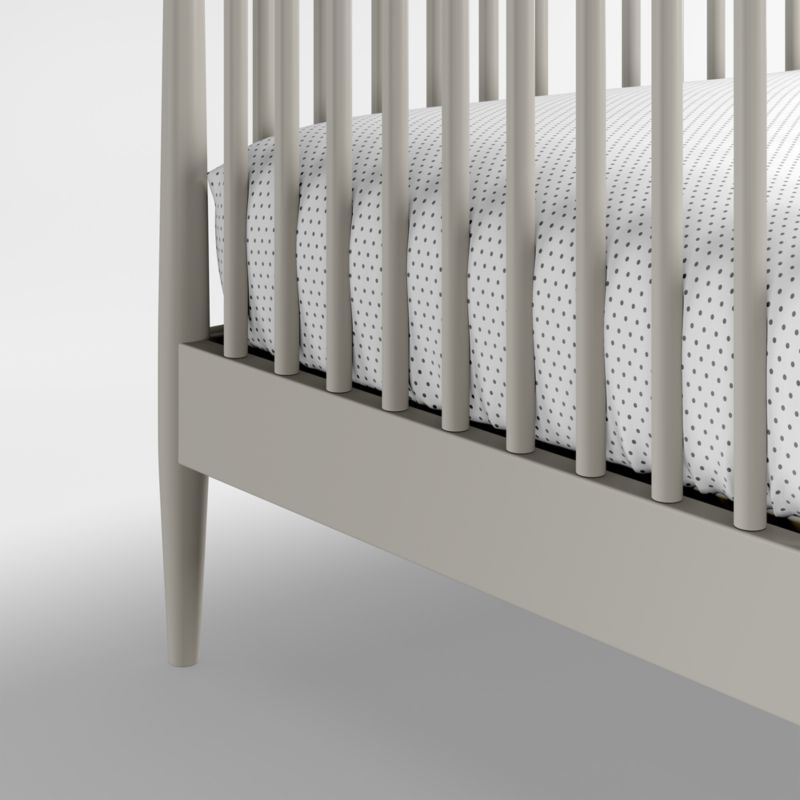 Hampshire Cozy Grey Wood Convertible Baby Crib