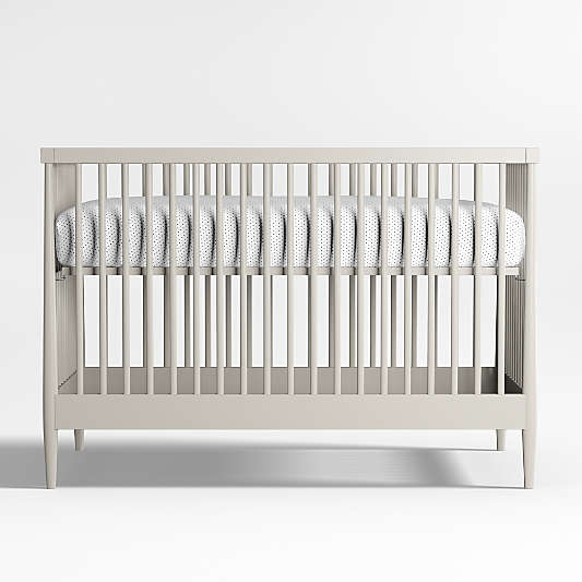 Hampshire Cozy Grey Wood Convertible Baby Crib