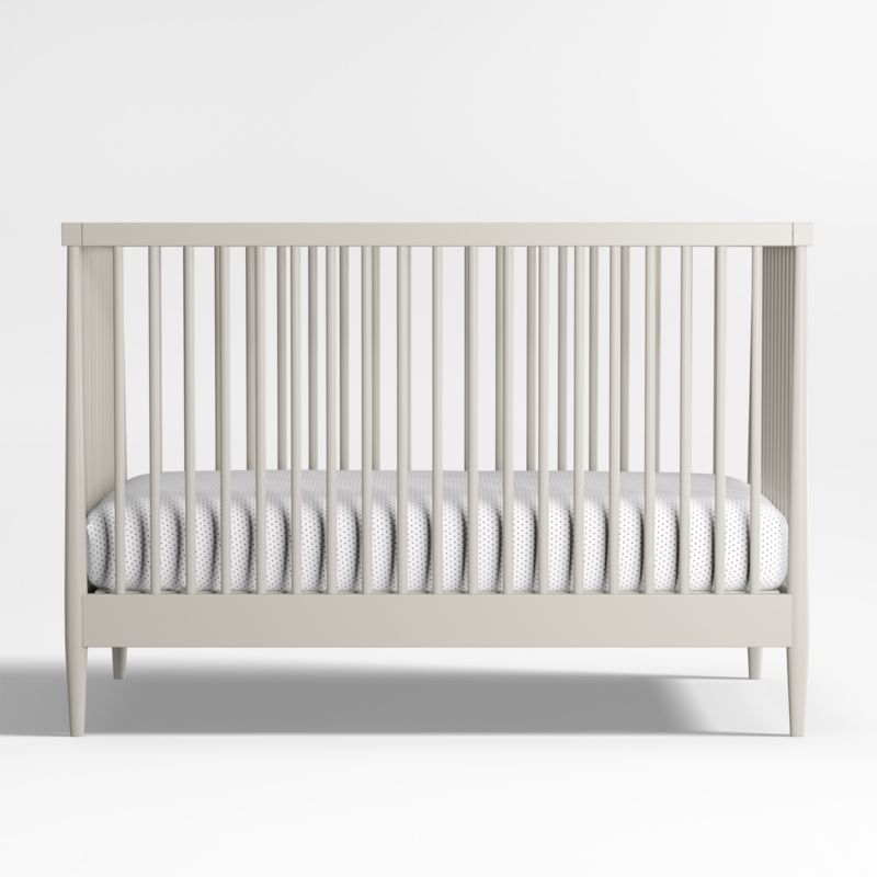 Hampshire Cozy Grey Wood Convertible Baby Crib