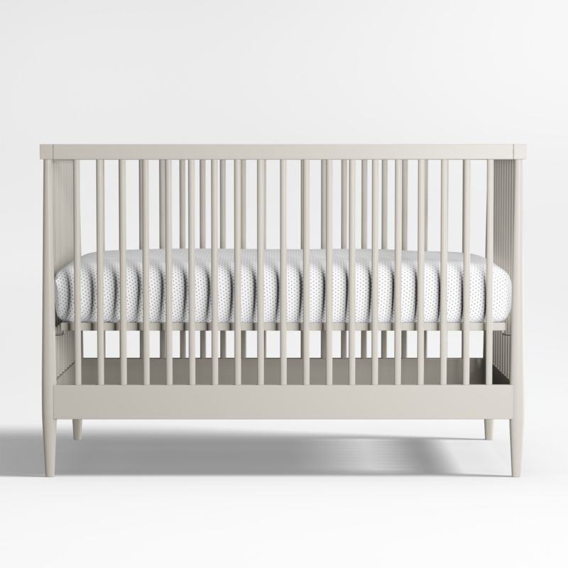 Hampshire Cozy Grey Wood Convertible Baby Crib