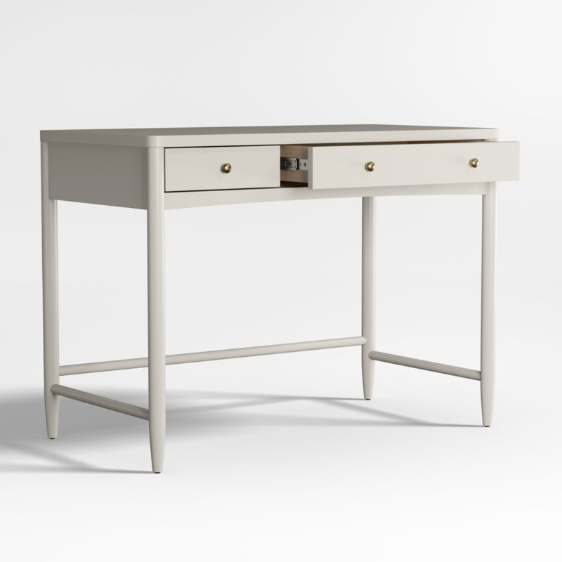 Hampshire Cozy Grey Wood 2-Drawer Kids Desk - image 8 of 12