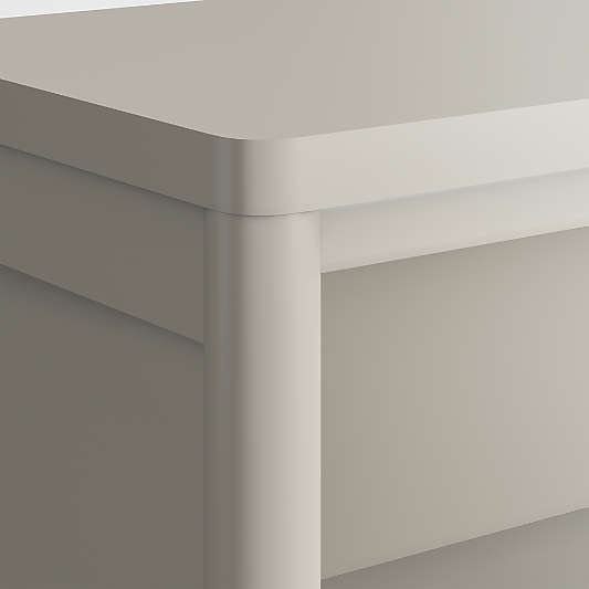 Hampshire 36" Cozy Grey Wood 2-Shelf Small Kids Bookcase