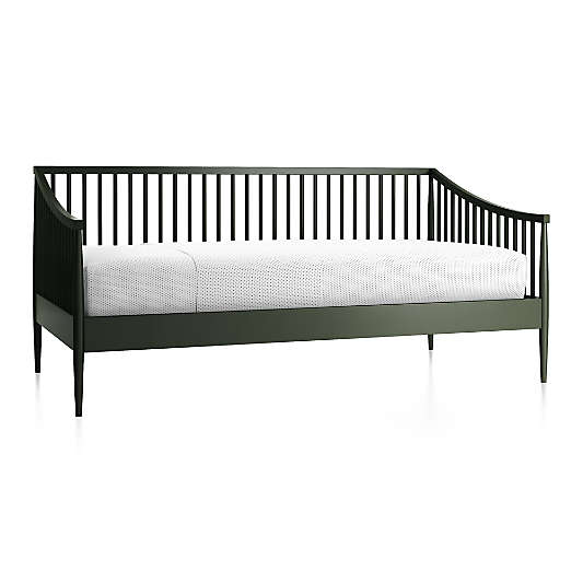 Hampshire Olive Green Spindle Wood Kids Daybed