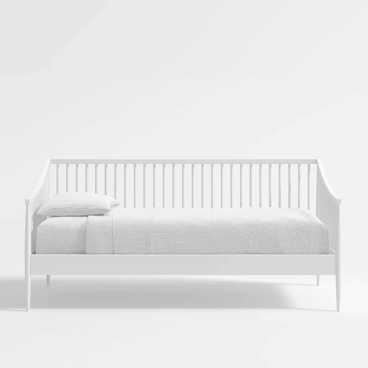 Hampshire Spindle White Wood Kids Daybed Frame + Reviews Crate & Kids