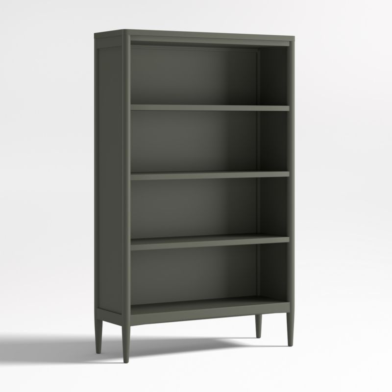 Hampshire Tall Olive Green Wood 4-Shelf Kids Bookcase - image 2 of 5