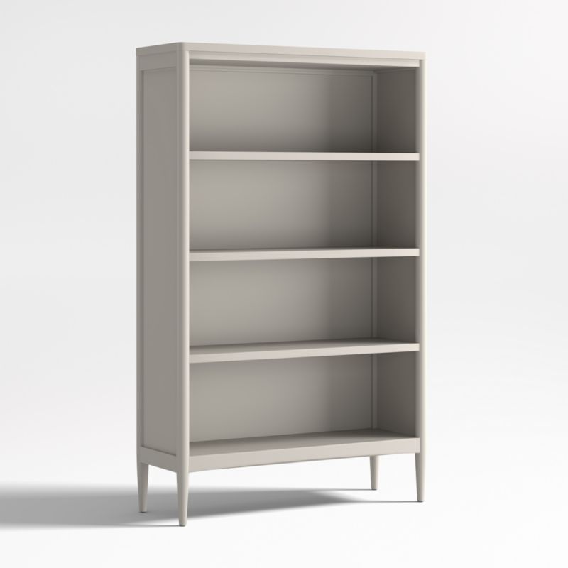 Hampshire Tall Cozy Grey Wood 4-Shelf Kids Bookcase - image 2 of 5