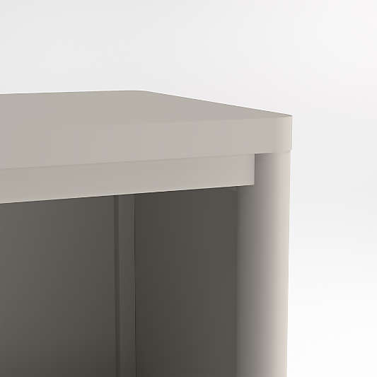 Hampshire 36" Cozy Grey Wood 4-Shelf Tall Kids Bookcase