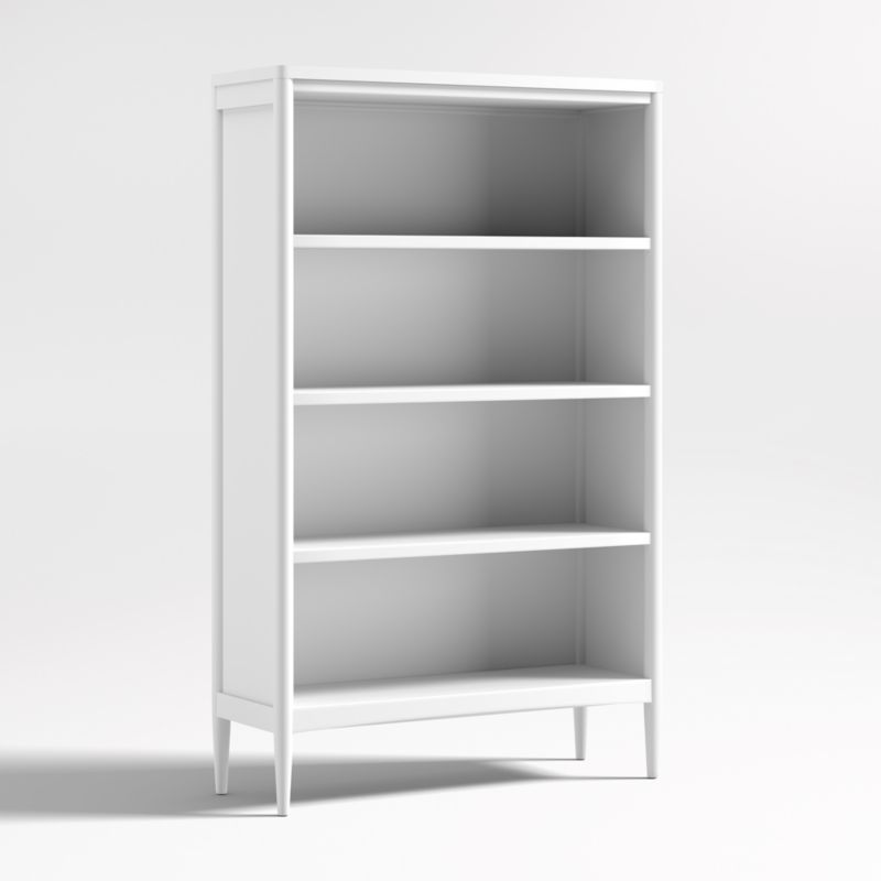 Hampshire Tall White Wood 4-Shelf Kids Bookcase - image 2 of 5