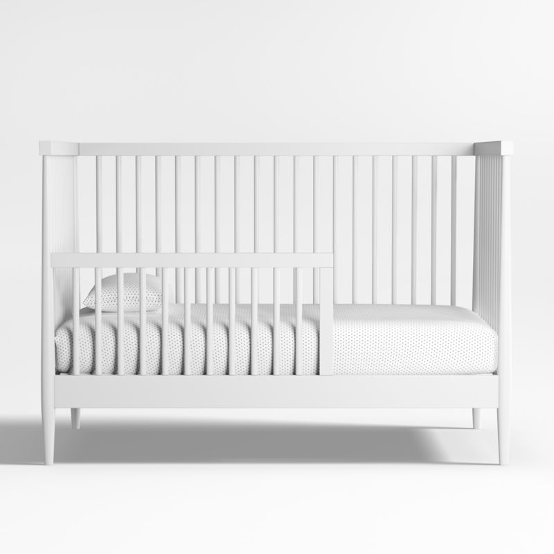 Hampshire White Wood Convertible Baby Crib