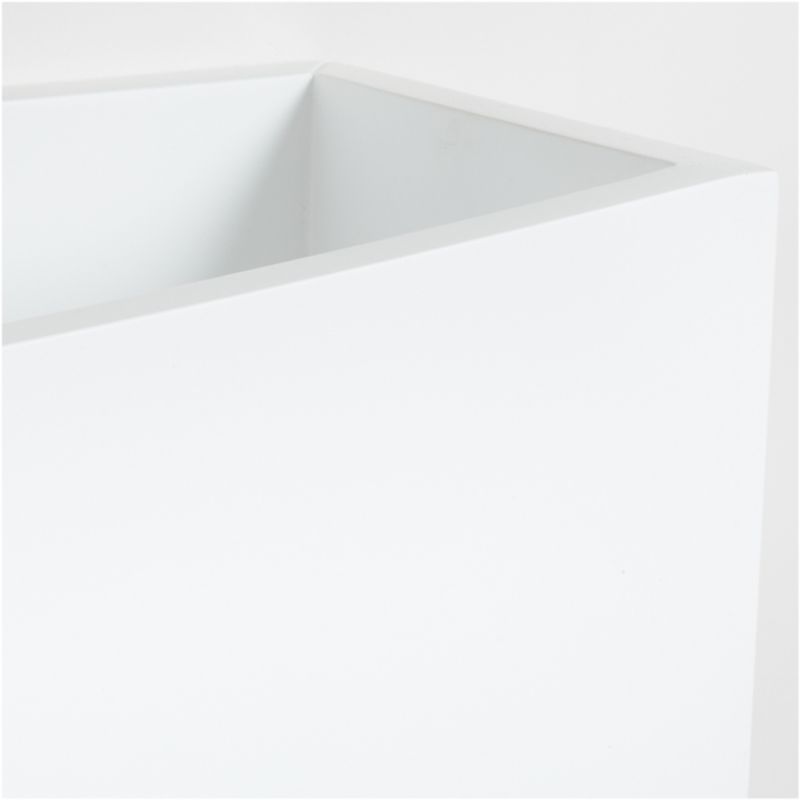 Hampshire White Wood Kids Storage Bin Wall Shelf