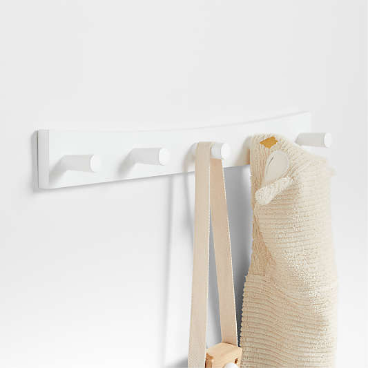 Hampshire White Wood Kids Wall Hooks