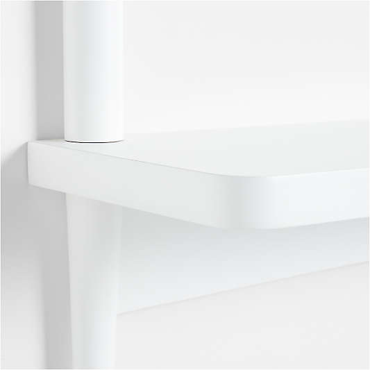 Hampshire 27" White Wood 2-Tier Kids Wall Shelf