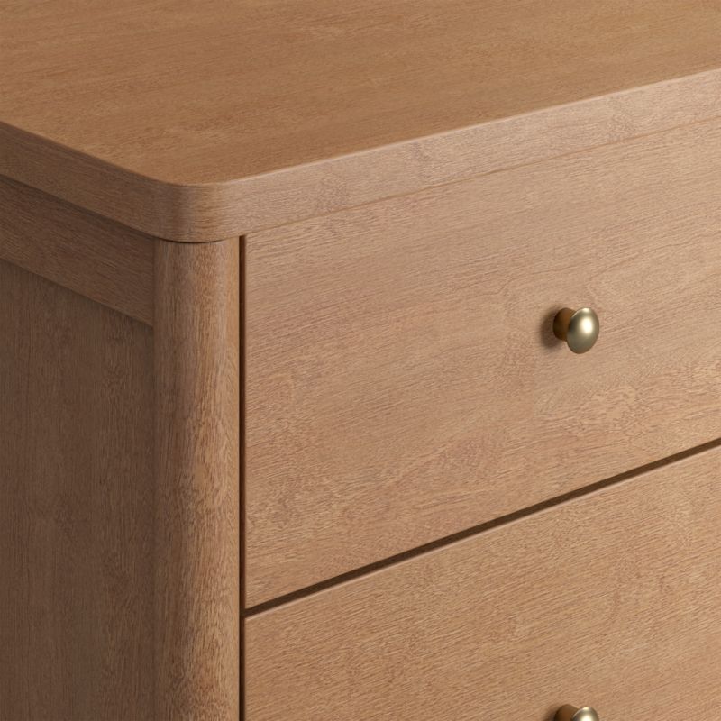 Hampshire Natural Brown Wood 4-Drawer Kids Dresser