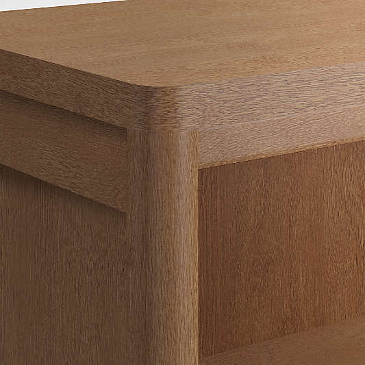 Hampshire 36" Natural Brown Wood 2-Shelf Small Kids Bookcase