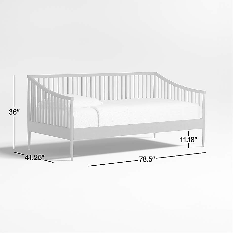 Hampshire Spindle White Wood Kids Daybed Frame + Reviews | Crate 